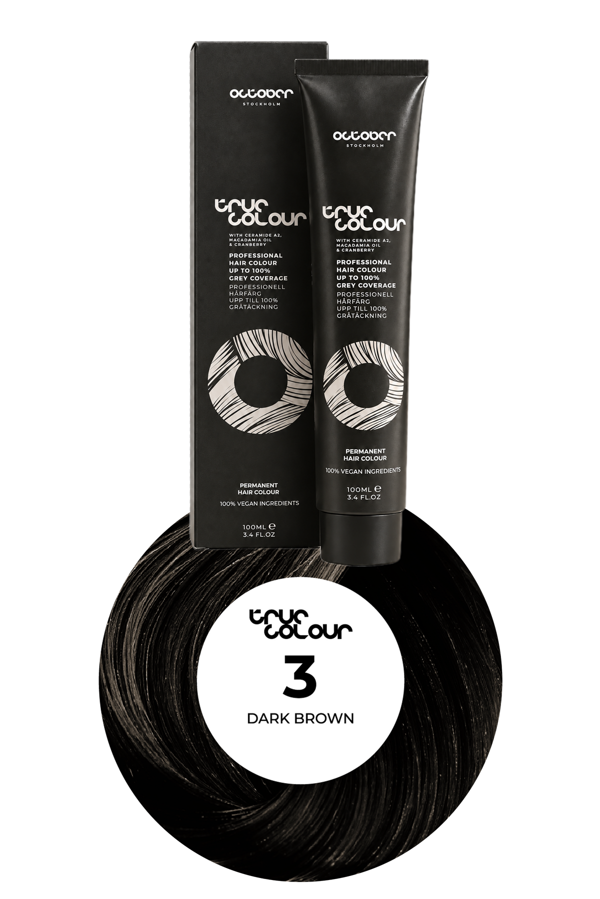 3 DARK BROWN
